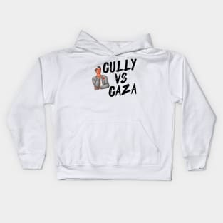 Gully vs Gaza - Rap Lovers Design, Music Fans Kids Hoodie